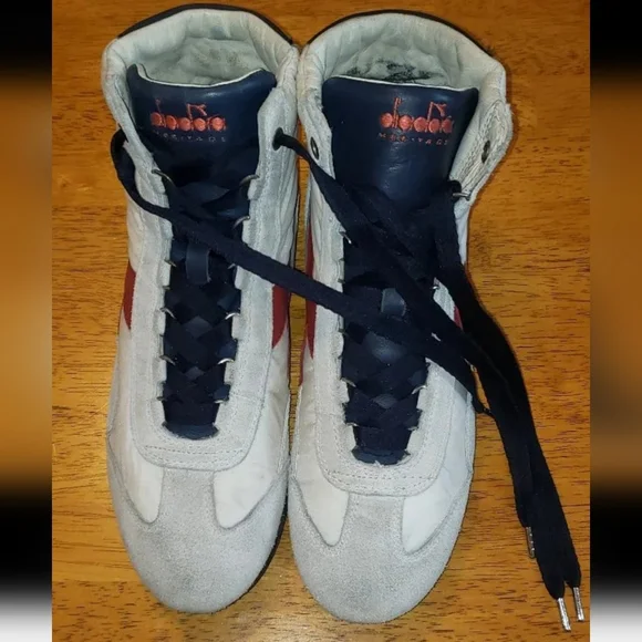 Diadora Heritage High Top Suede Sneakers - Picture 8 of 12